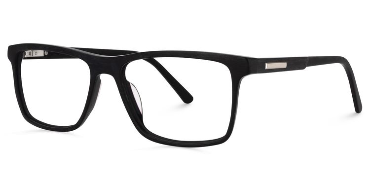 Daniel Rectangle Black Glasses