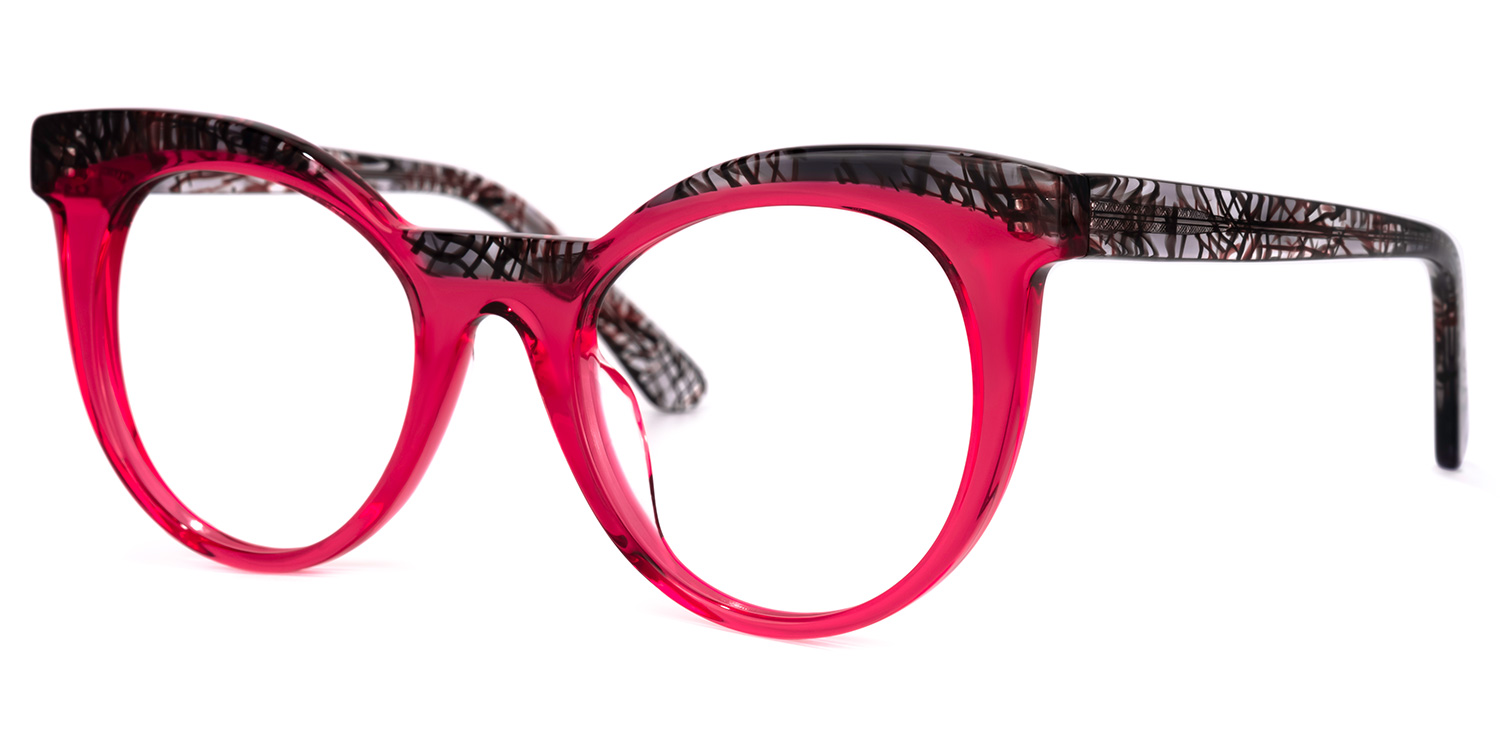 Lismary Cateye Pink Glasses1