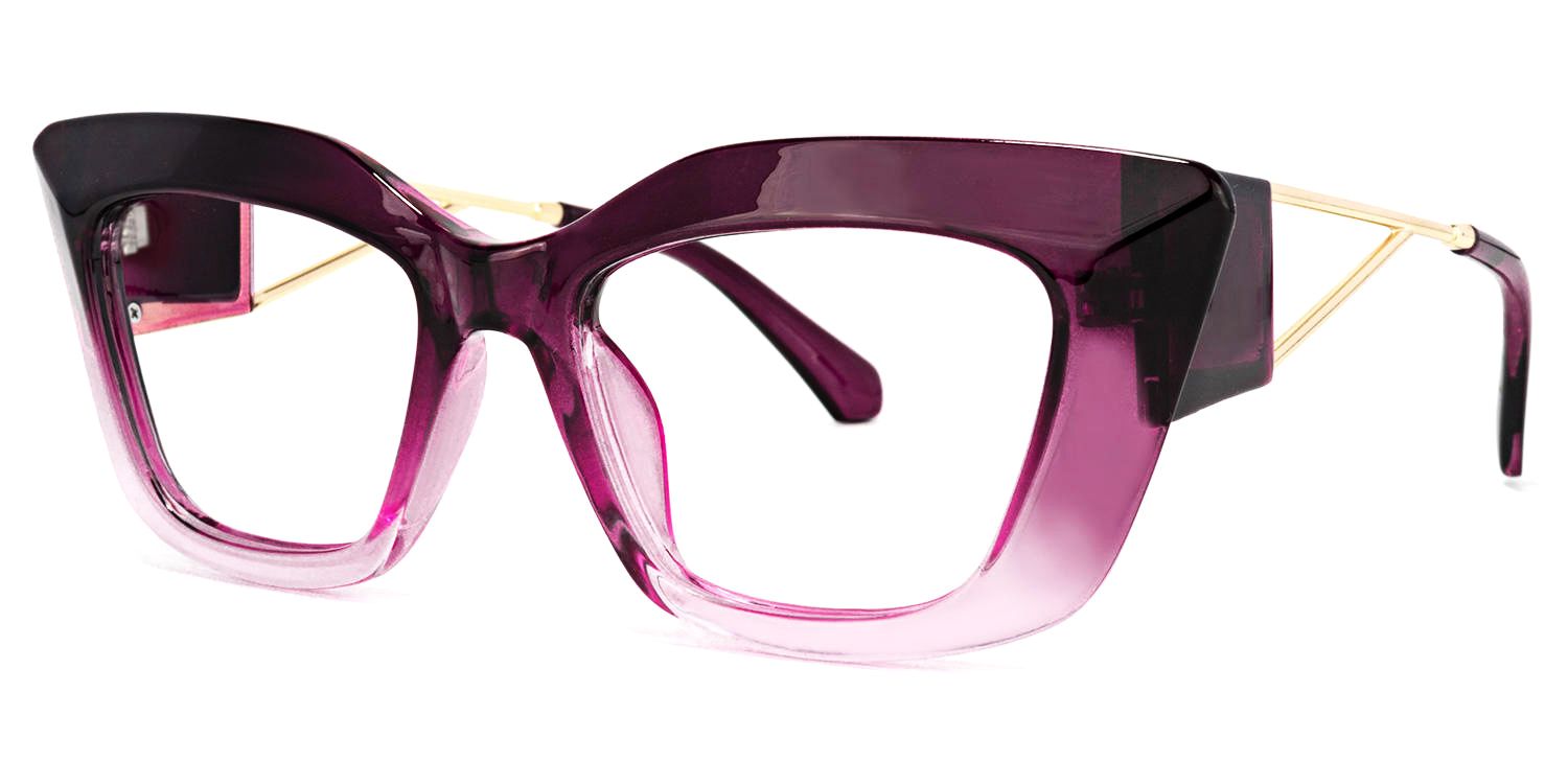 Ferrer Cateye Purple Glasses | ZEELOOL UK1
