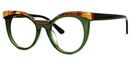 Lismary Cateye Green Glasses1