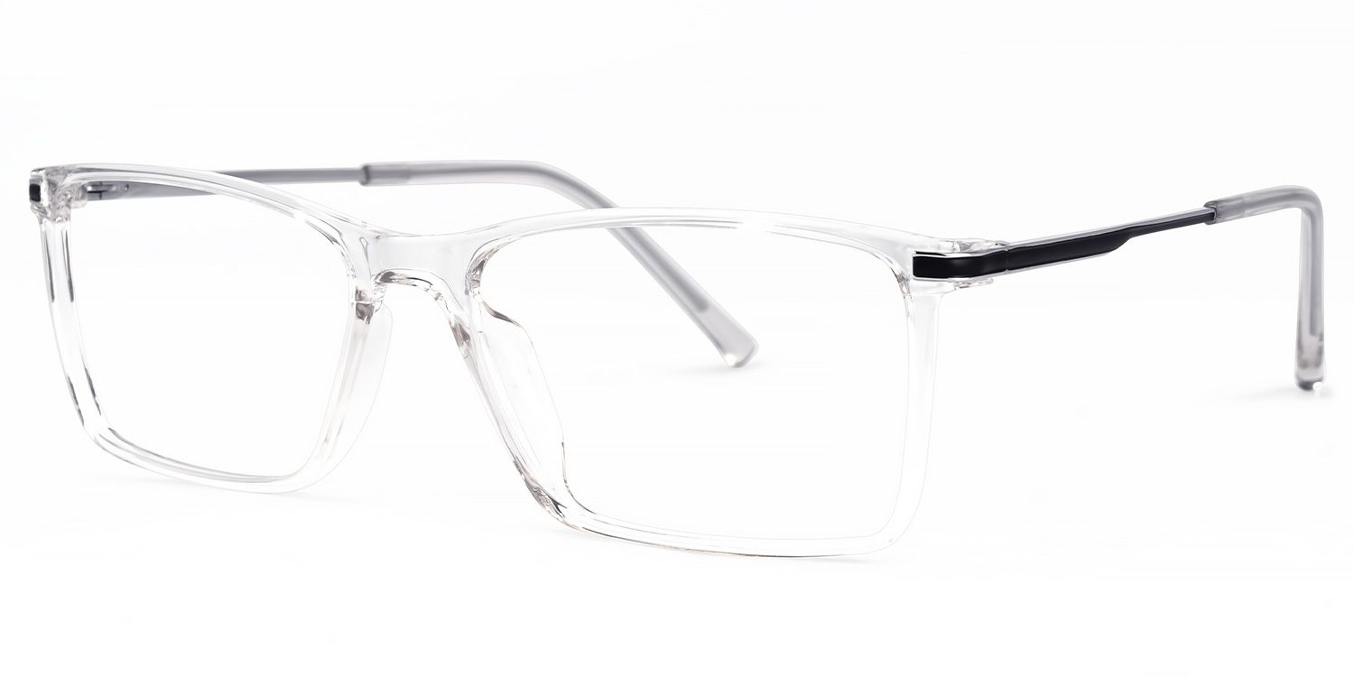 Mikysha Rectangle Clear Glasses | ZEELOOL UK1