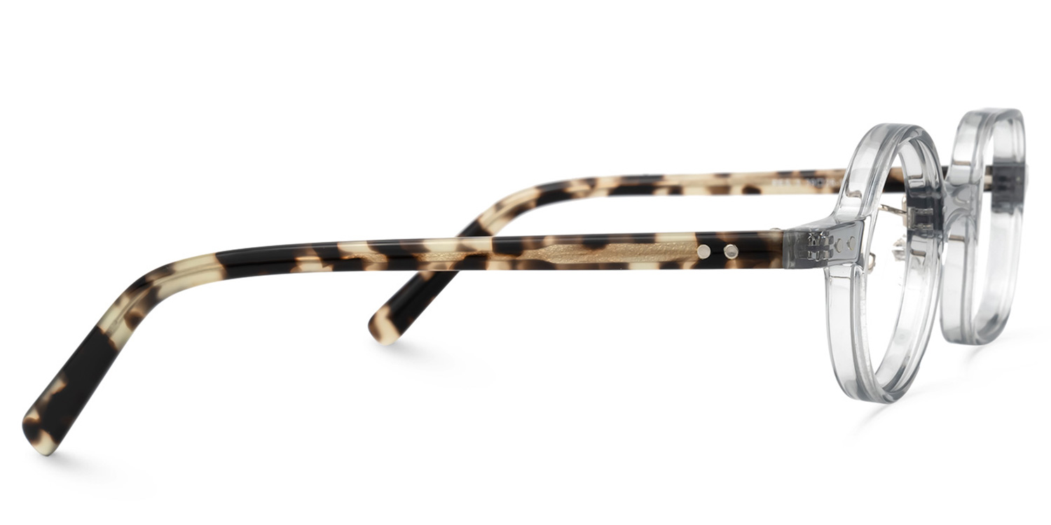 Render Asymmetric Gray Glasses | ZEELOOL UK2