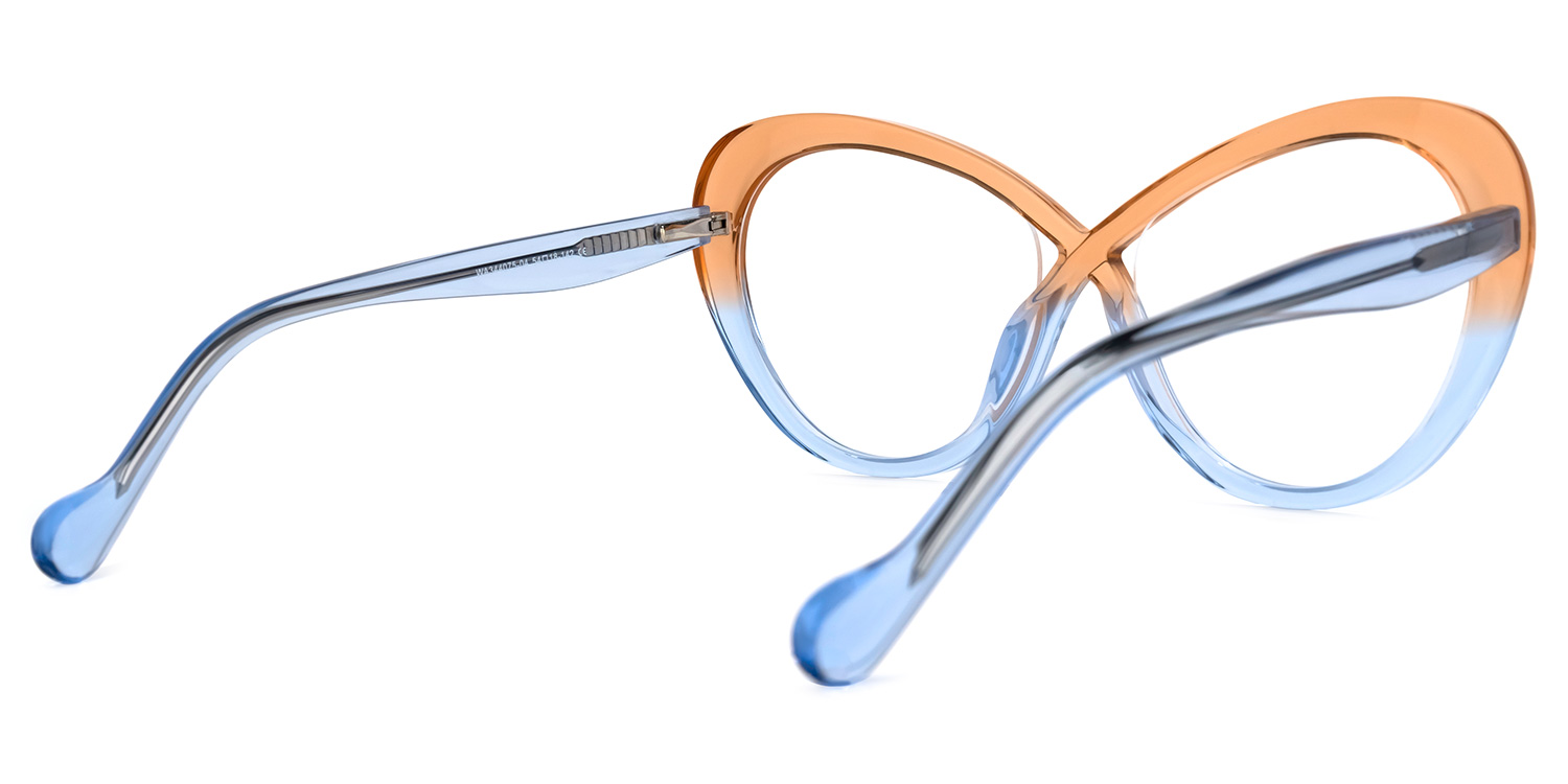 Charde Geometric Blue Glasses | ZEELOOL UK3