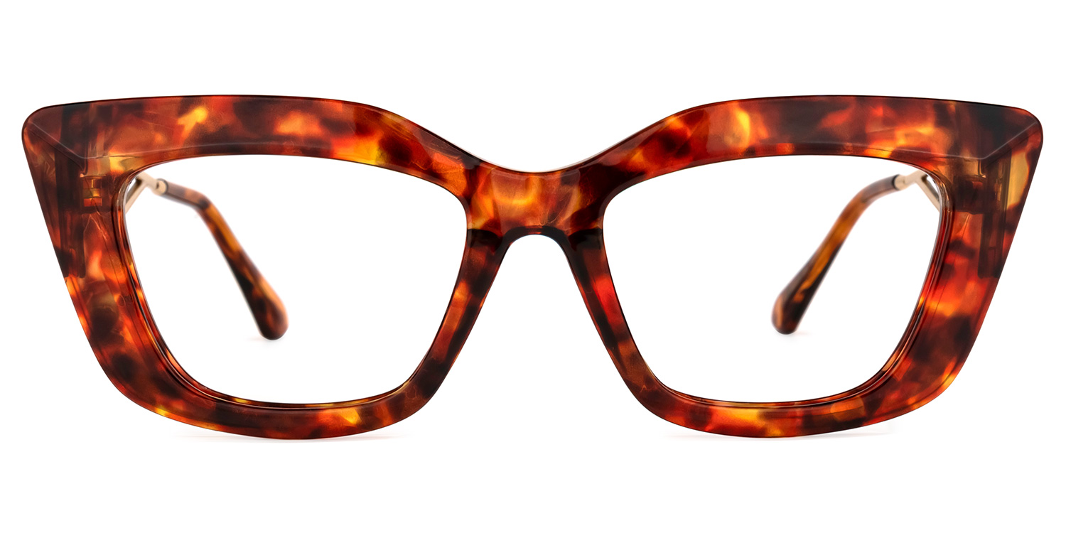 Ferrer Cateye Red-Tortoise Glasses | ZEELOOL UK0