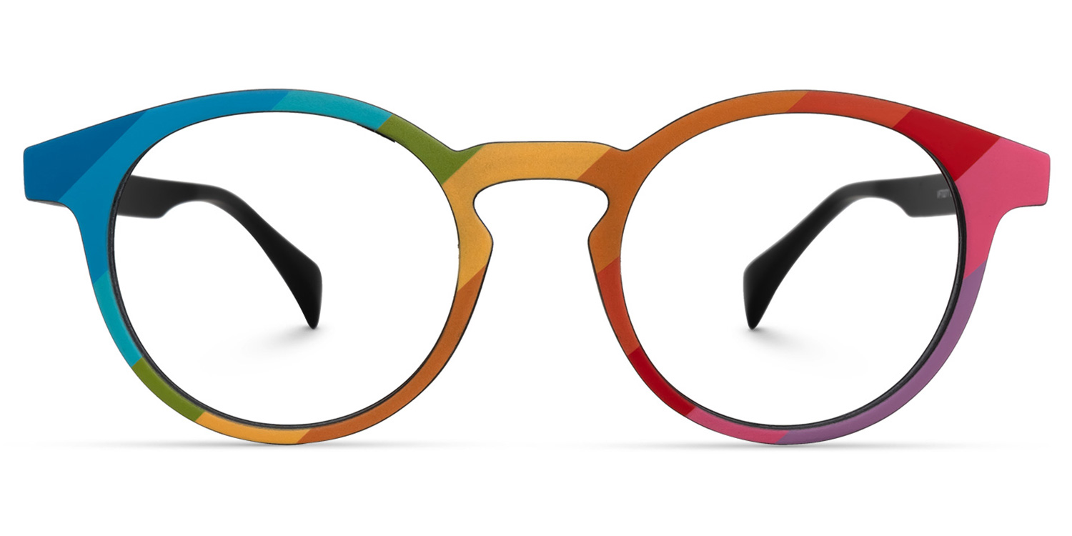 Street-Artist Round Multicolor Glasses