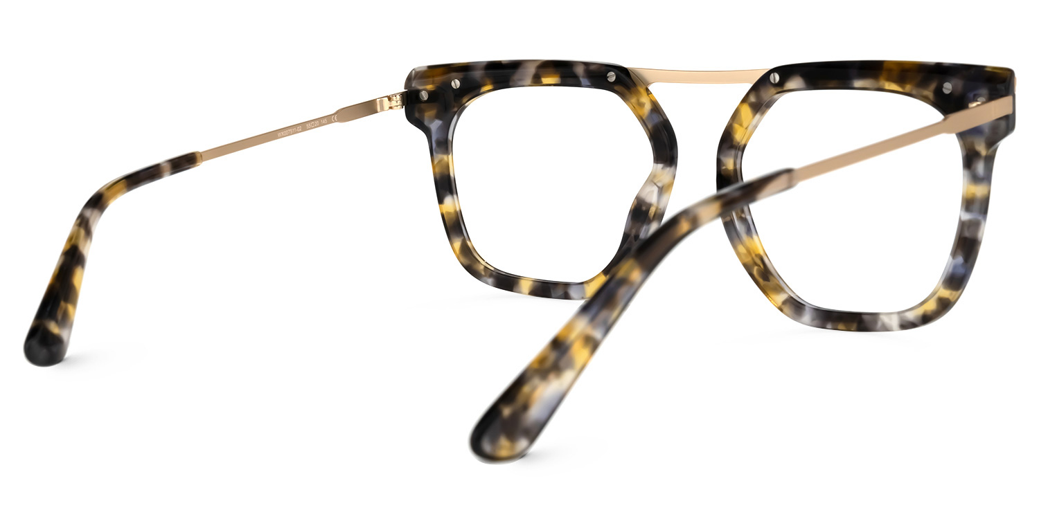 Josefina Square Gray-Tortoise Glasses | ZEELOOL UK3