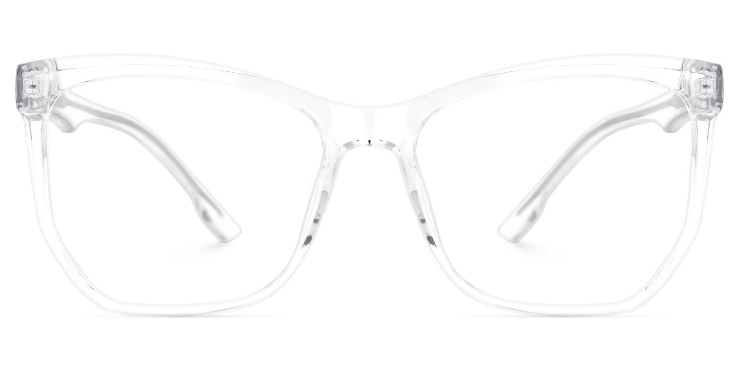 Libby Geometric Clear Eyeglasses & Glasses Frames0