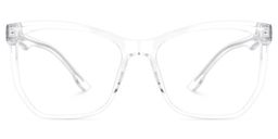 Libby Clear Geometric Glasses0