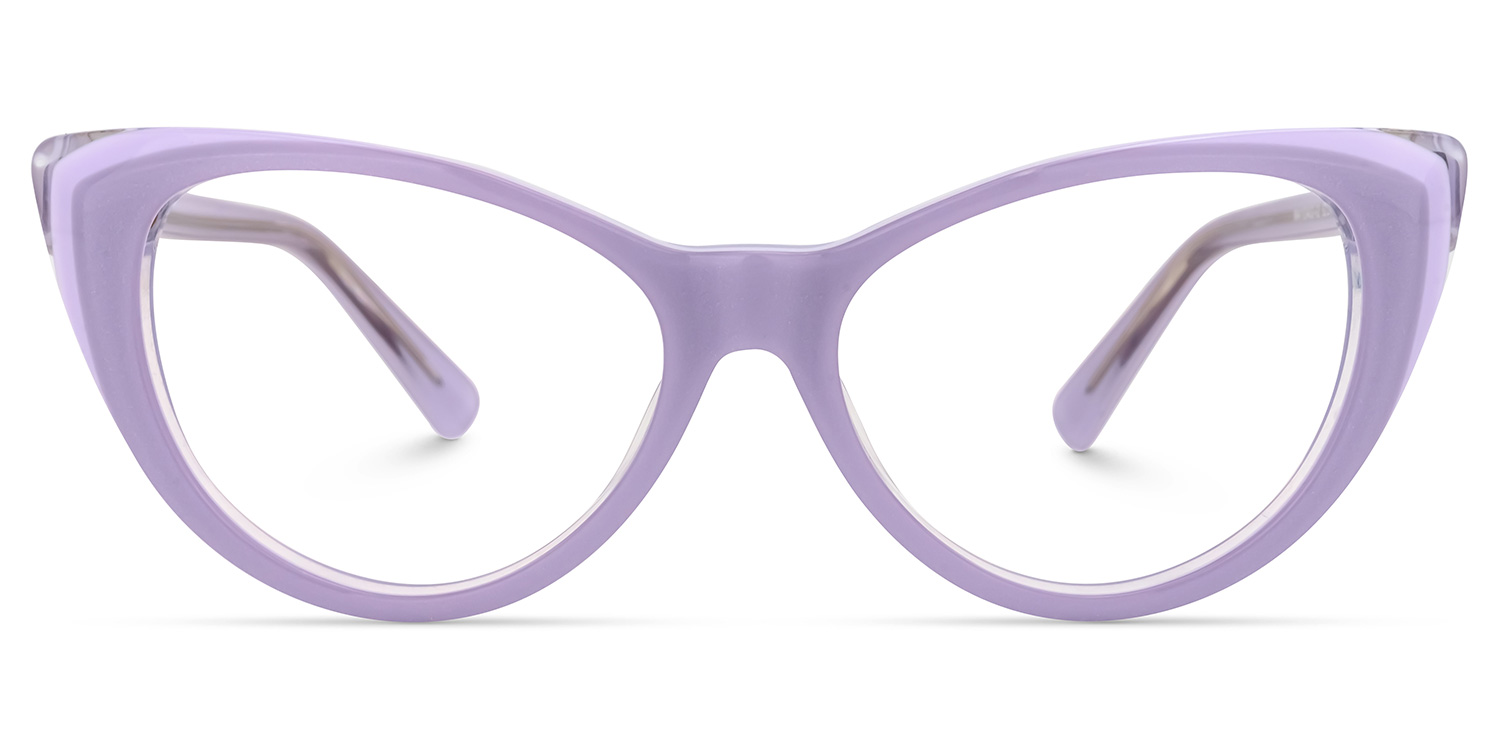 Vicky Cateye Purple Glasses | ZEELOOL UK0