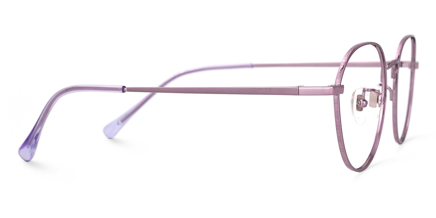 Vasquez Geometric Purple Glasses | ZEELOOL UK2