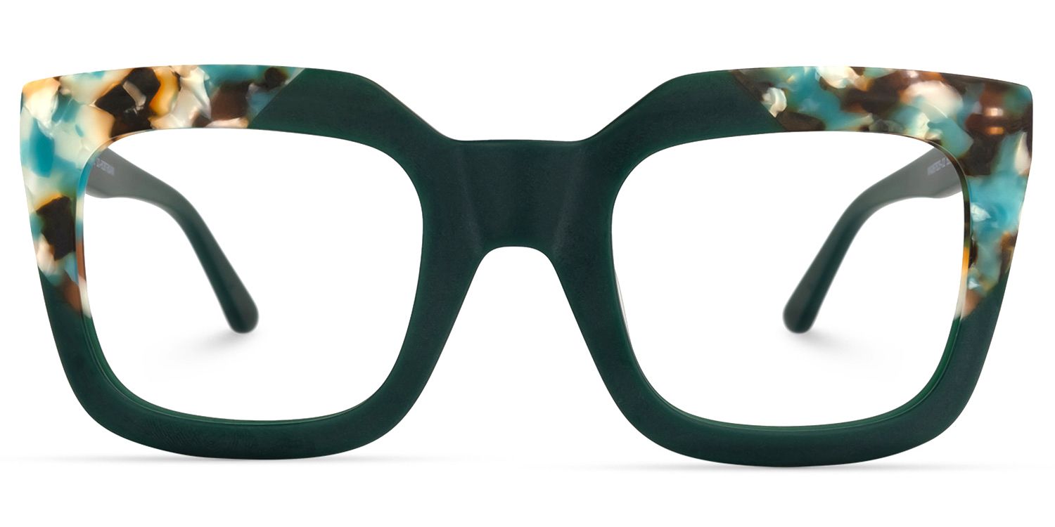 Carrasco Square Green Glasses | ZEELOOL UK0