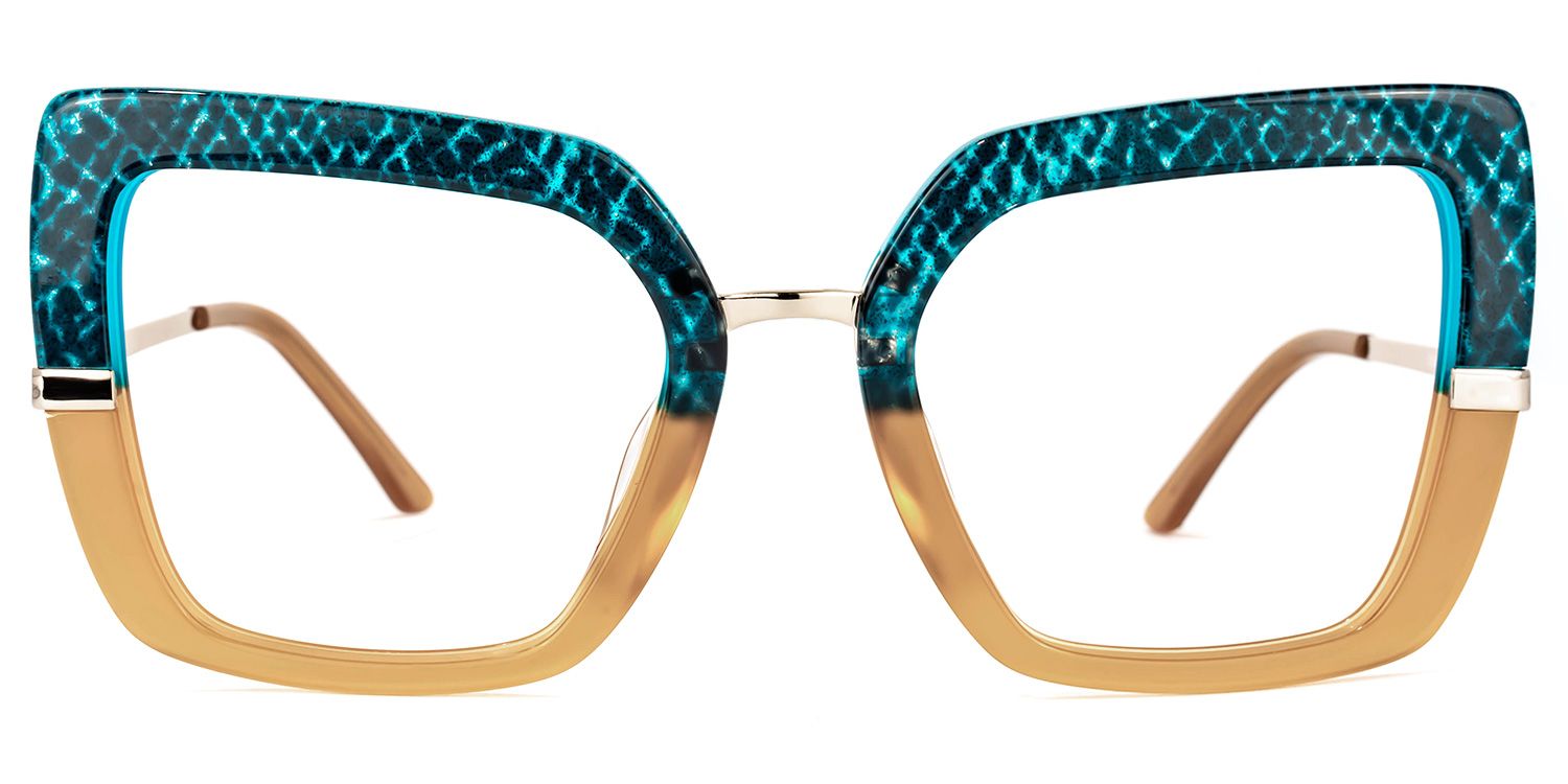 Natalin Square Brown Glasses | ZEELOOL UK0