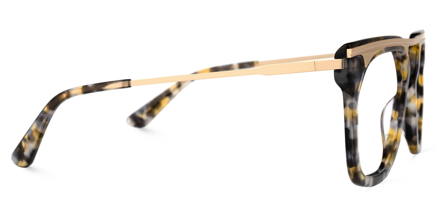 Josefina Square Gray-Tortoise Glasses | ZEELOOL UK2
