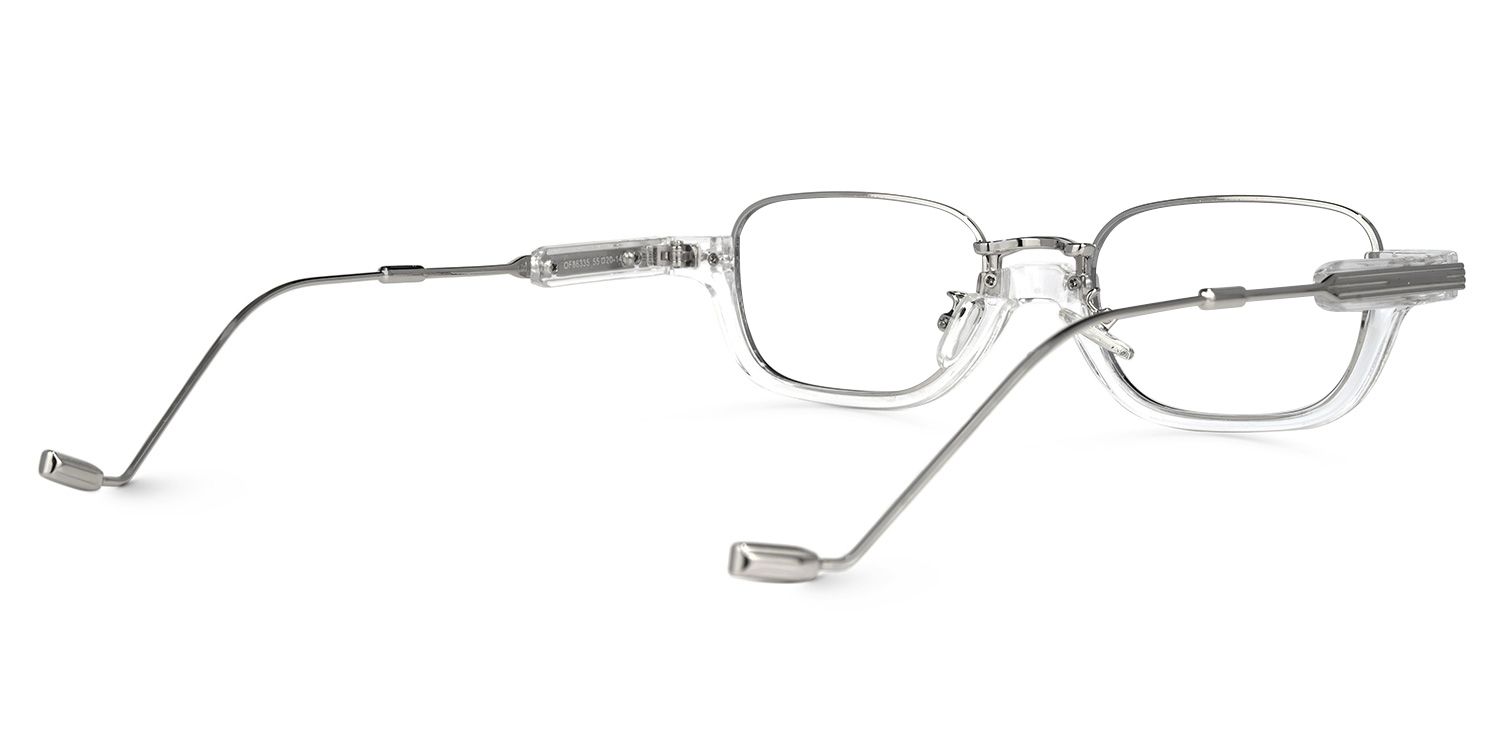 Coloow Rectangle Clear Glasses | ZEELOOL UK3