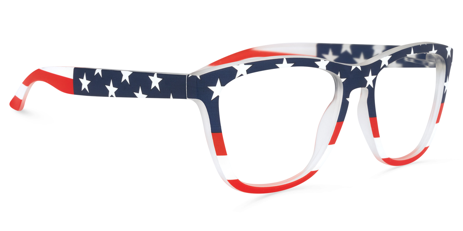 Theo Square USA Flag Glasses | ZEELOOL UK2