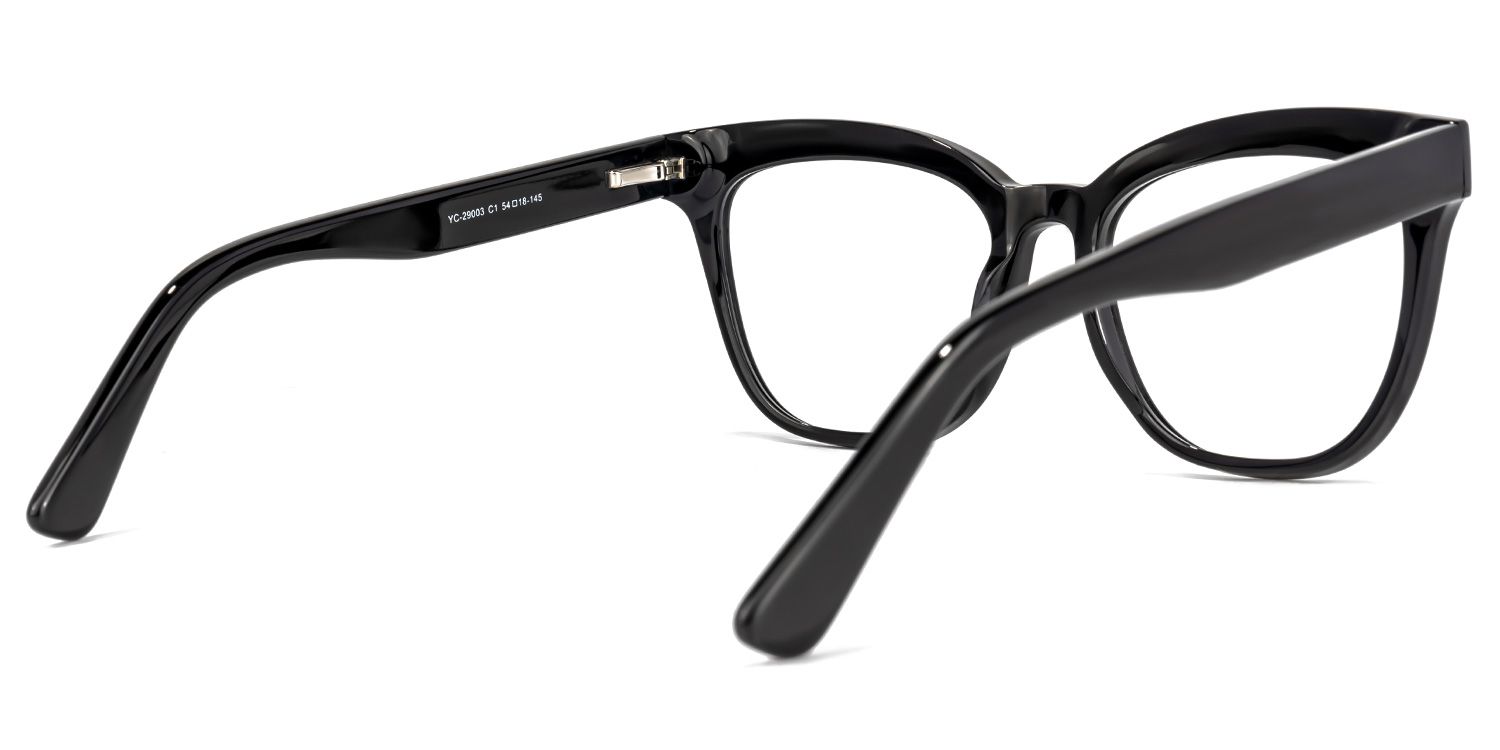 Payne Square Black Glasses | ZEELOOL UK3