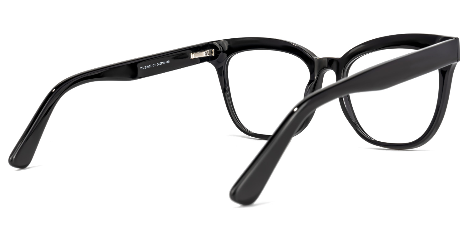 Payne Square Black Glasses | ZEELOOL UK3