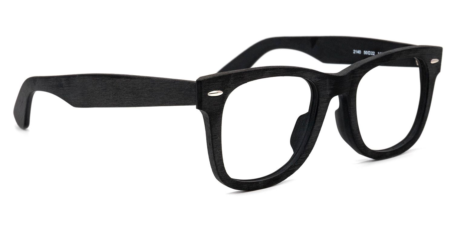 Ernie Square Black Glasses | ZEELOOL UK2