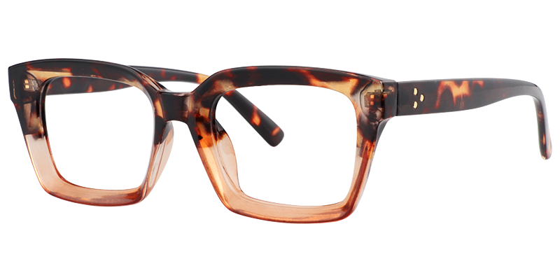 Rectangle Tortoise Reading Glasses | ZEELOOL UK2