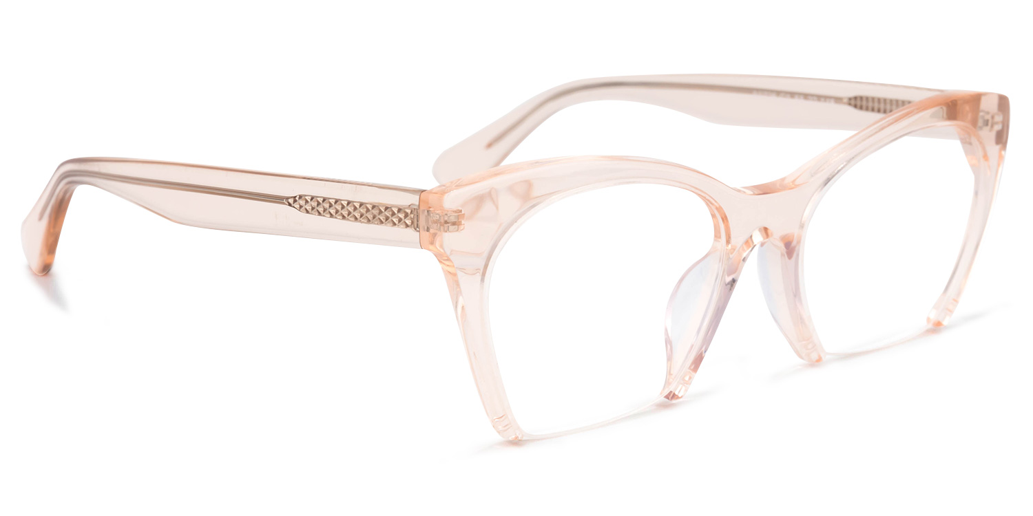 Christine Cat Eye Orange Glasses | ZEELOOL UK1
