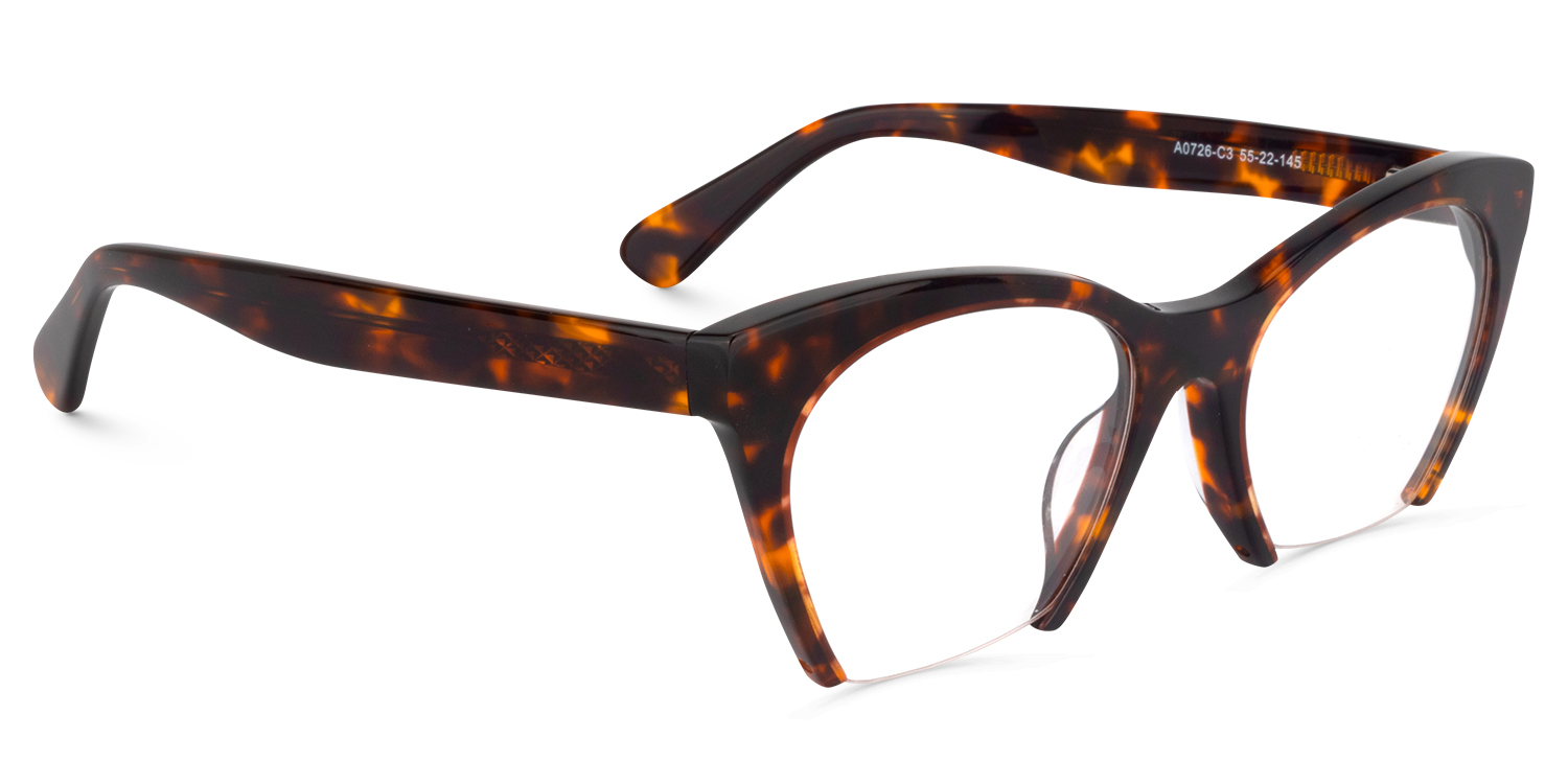 Christine Cat Eye Tortoise Glasses | ZEELOOL UK2