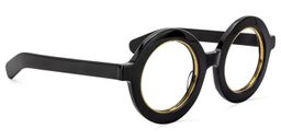 Calhoun Round Black Glasses2