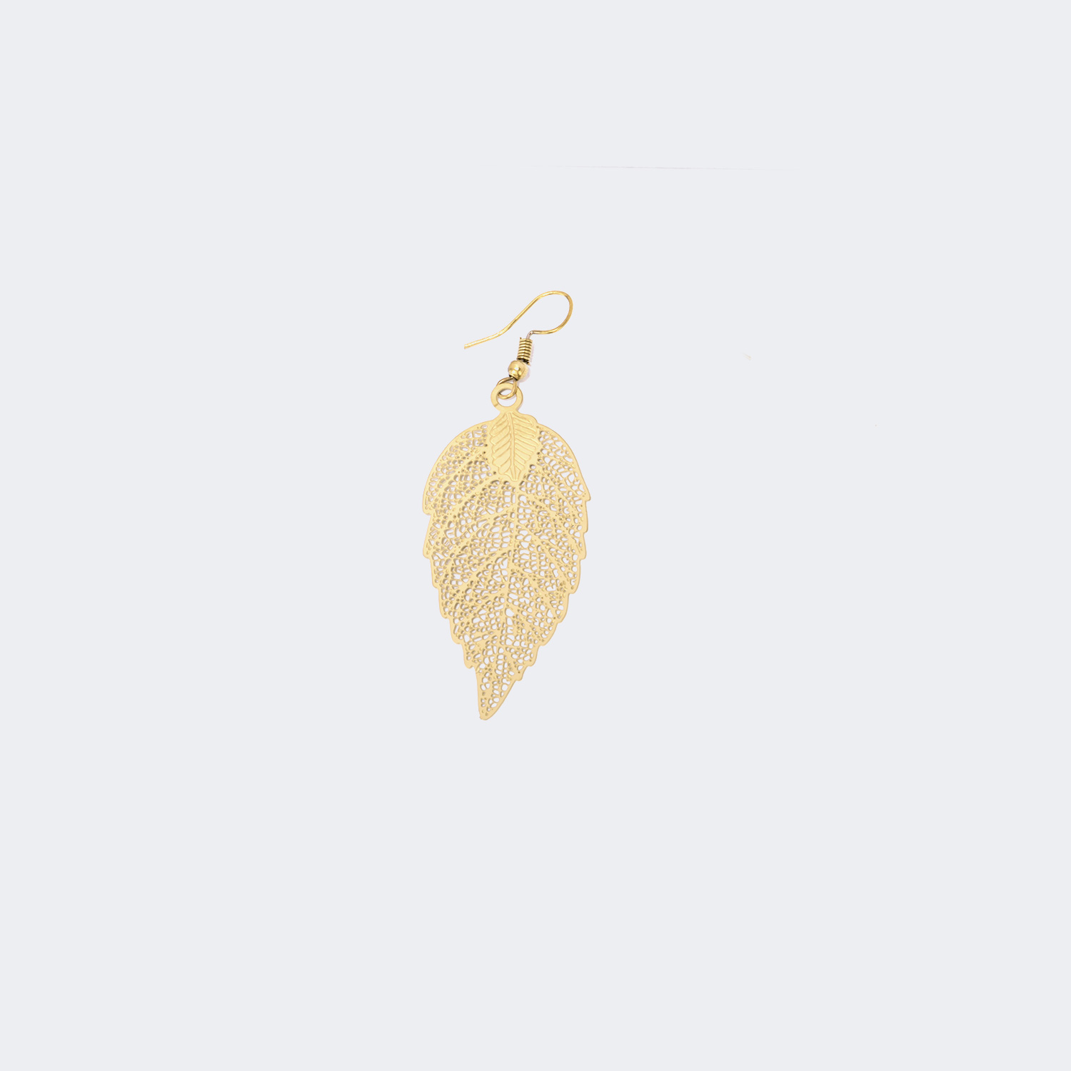 Stylish Leaf Shape Gold Earrings | ZEELOOL UK2