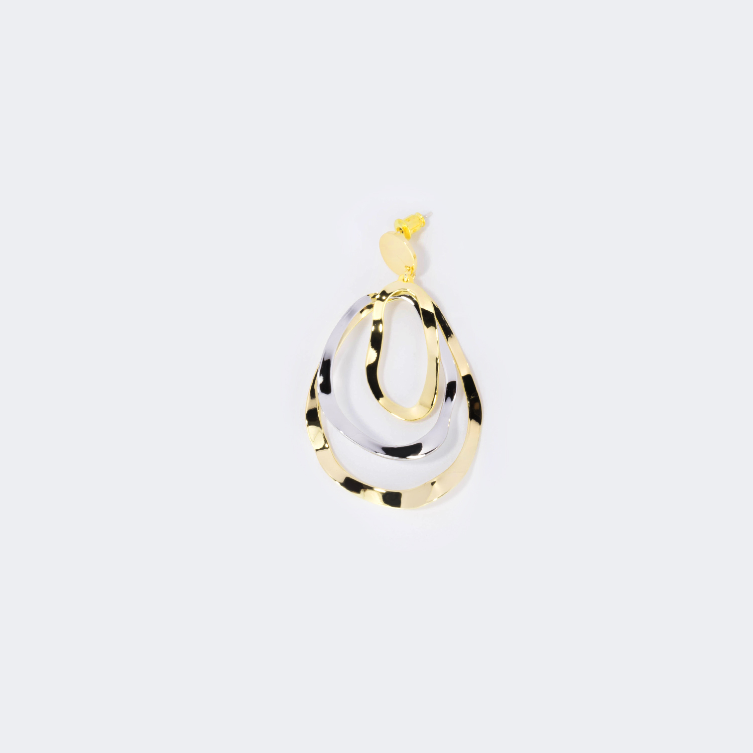 Stylish Pear-Shaped Metal Earrings | ZEELOOL UK2