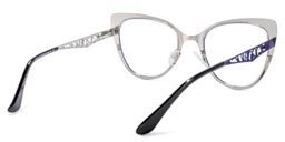 Eileen Cateye Blue Glasses4