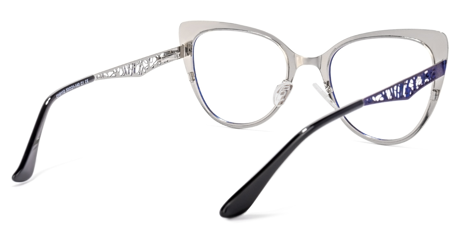 Eileen Cateye Blue Glasses | ZEELOOL UK4