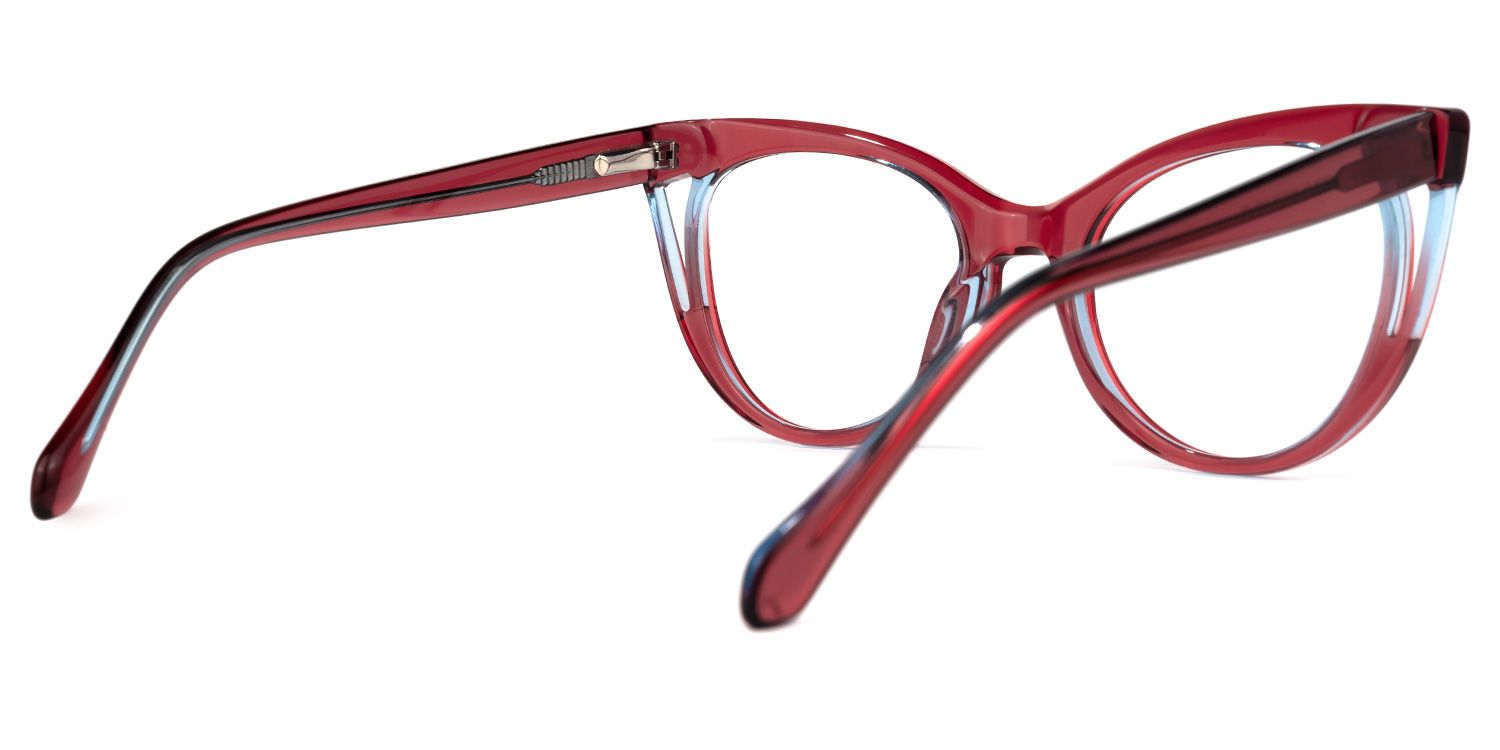 Jenetta Color Jeanetta Cateye Red Glasses | ZEELOOL UK