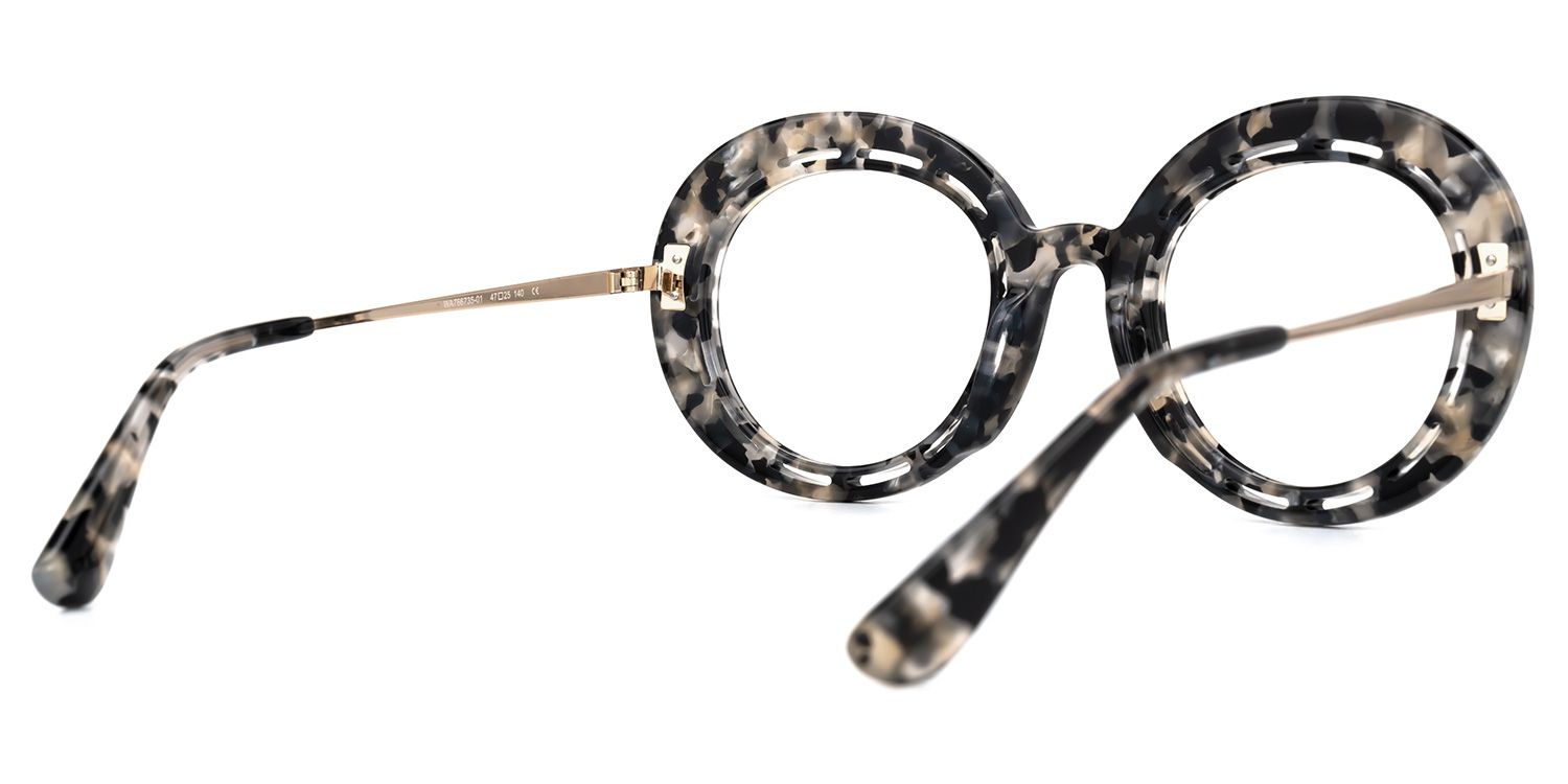 Pastrana Round Marble Glasses | ZEELOOL UK3