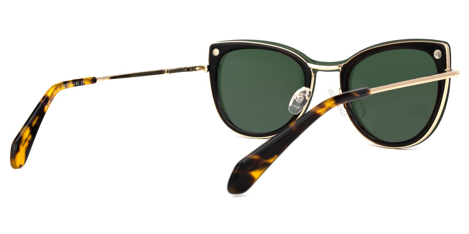 Paulette Clip-on Green Glasses | ZEELOOL UK4