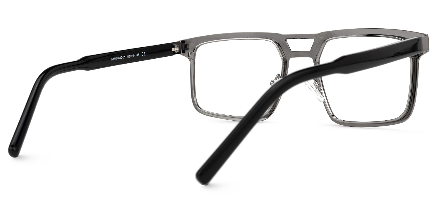 Wirtz Geometric Gray Glasses | ZEELOOL UK3
