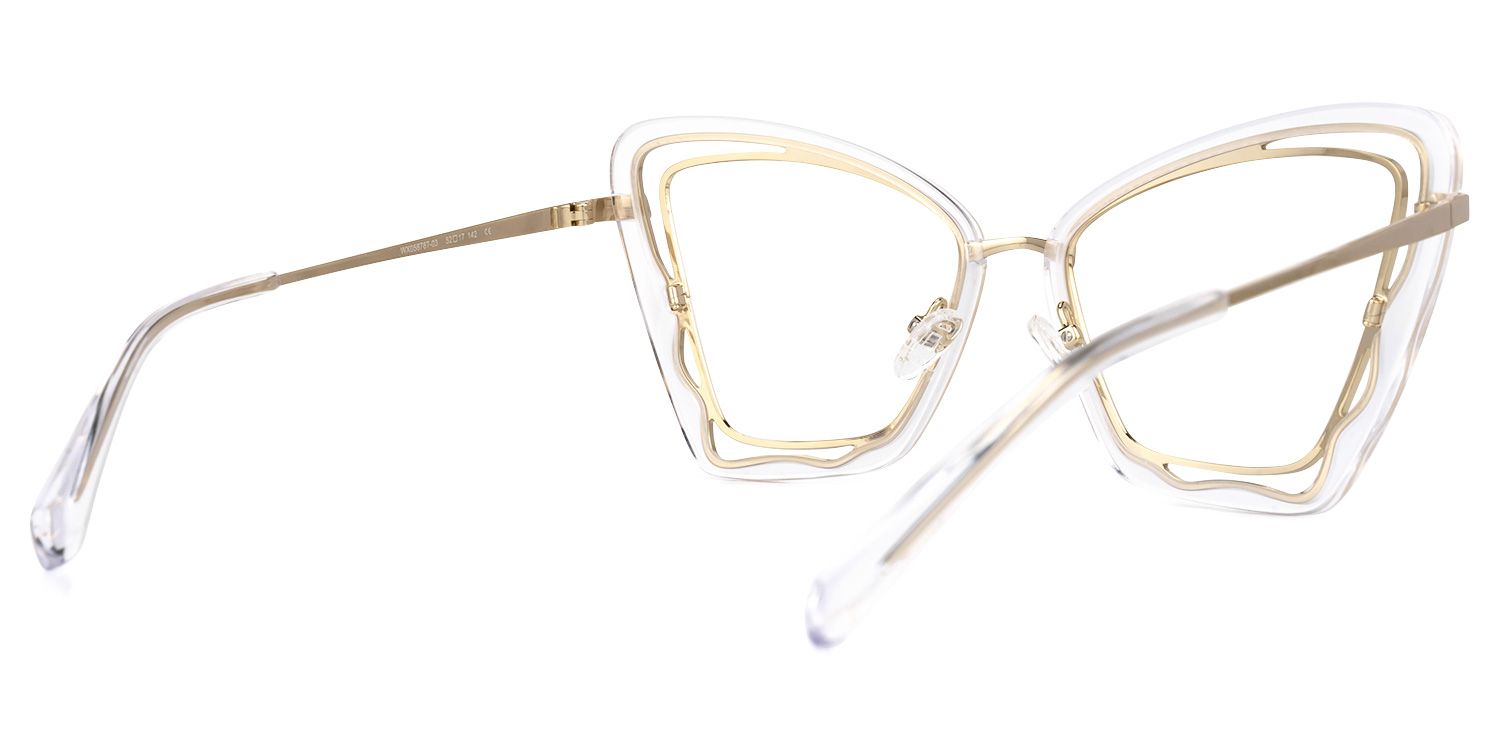 Mayers Cateye Clear Glasses | ZEELOOL UK3