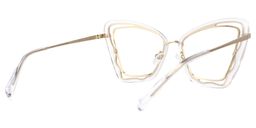 Mayers Clear Cat eye Glasses3