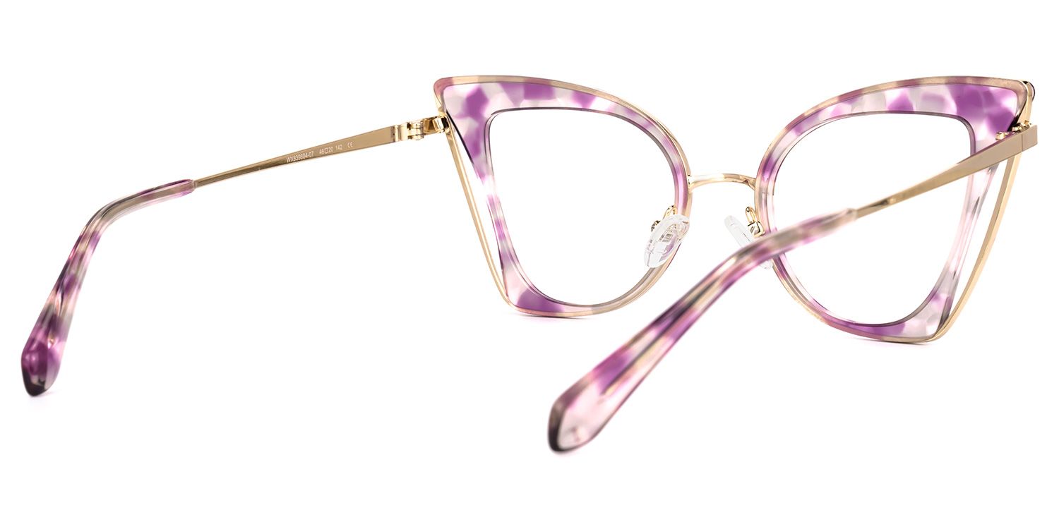 Orinthia Cateye Purple Glasses | ZEELOOL UK3