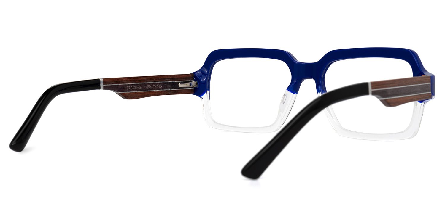 Jack Rectangle Two-Tone Glasses | ZEELOOL UK3