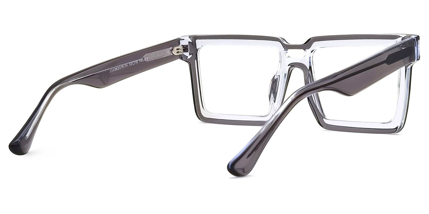 Cyber Spectacle Frame, Milian Gray Square Eyeglasses3