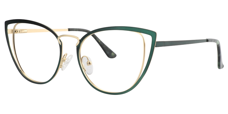 Cateye Green Glassess | ZEELOOL UK2