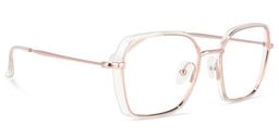 Natalee Rose-Gold Square Glasses2