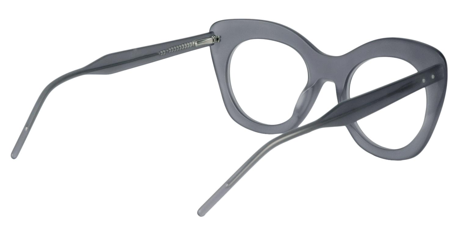Cat-eye Gray Glasses | ZEELOOL UK4