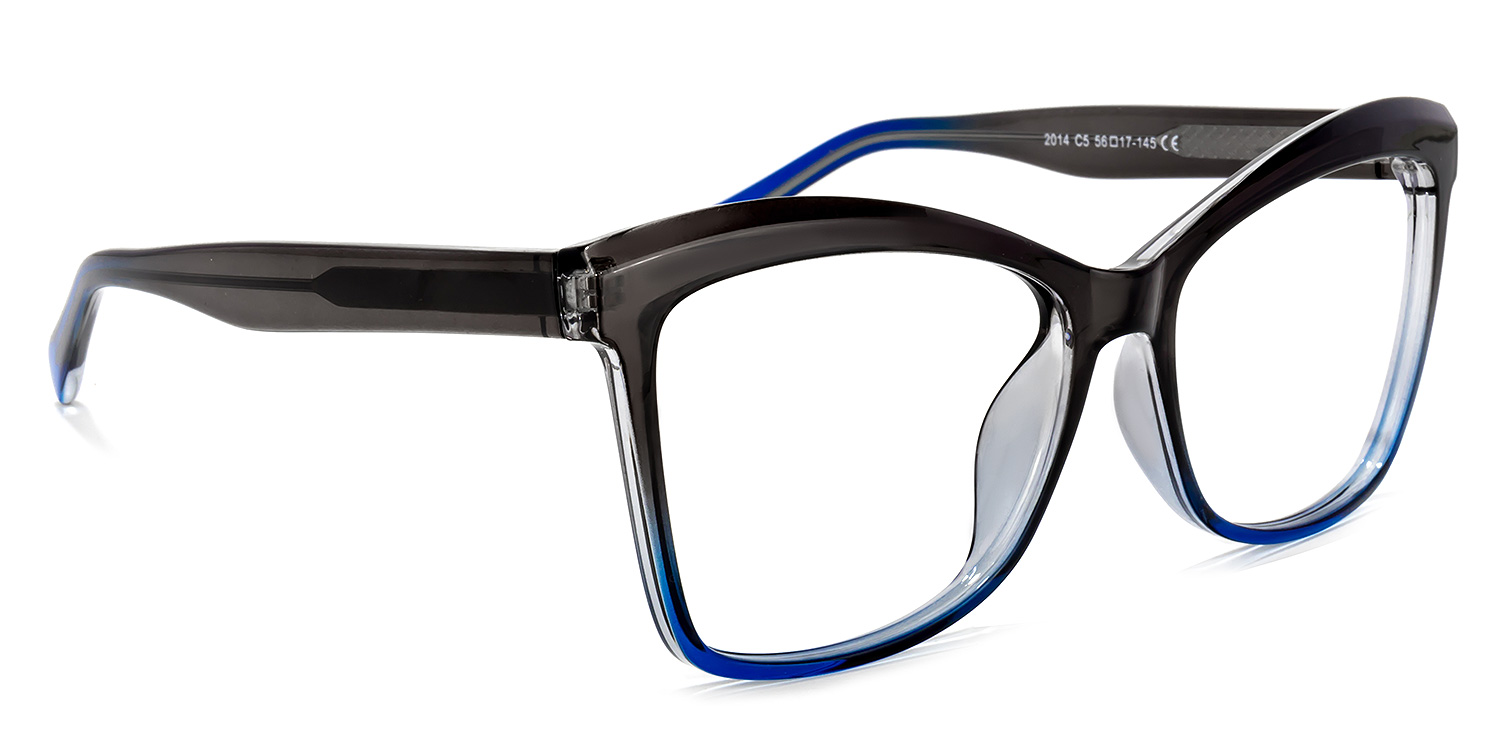 Peter Cateye Dark-Gray Glasses | ZEELOOL UK2