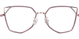 Aviva Geometric Light Purple Glasses4
