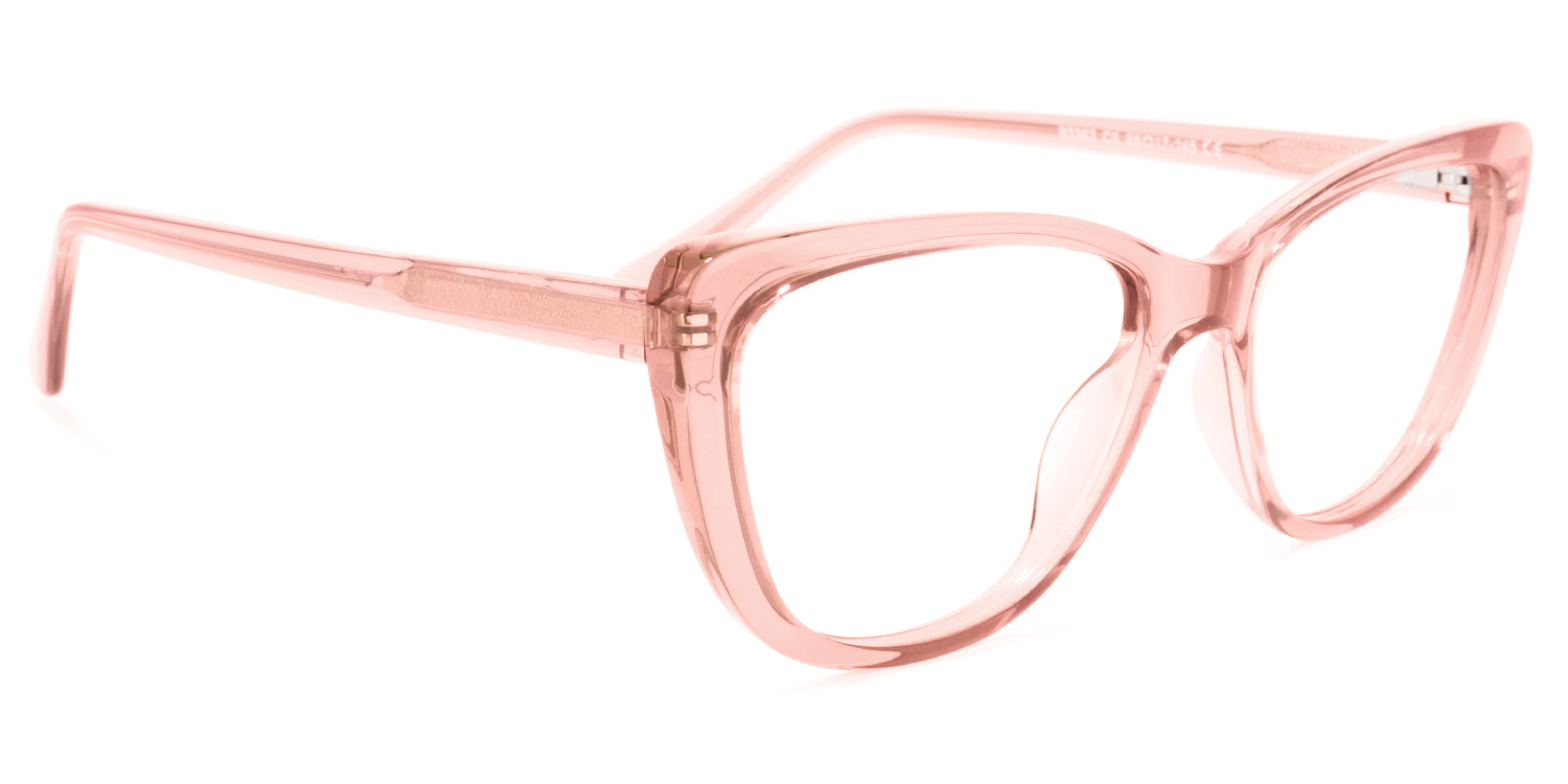 Qamar Cateye Pink Glasses | ZEELOOL UK2