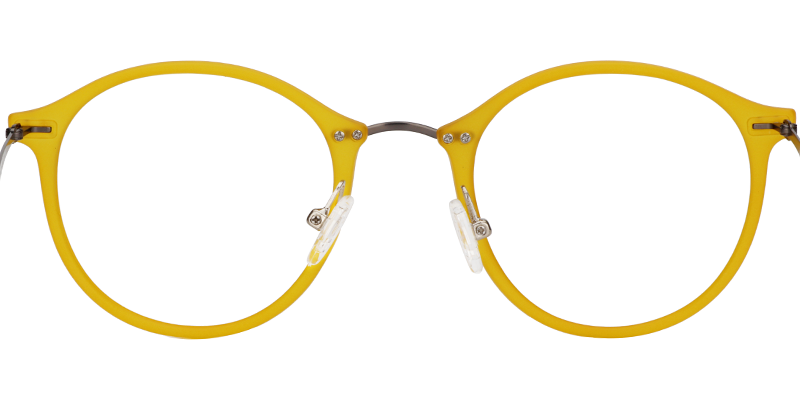 Ivy Round Yellow Glasses5