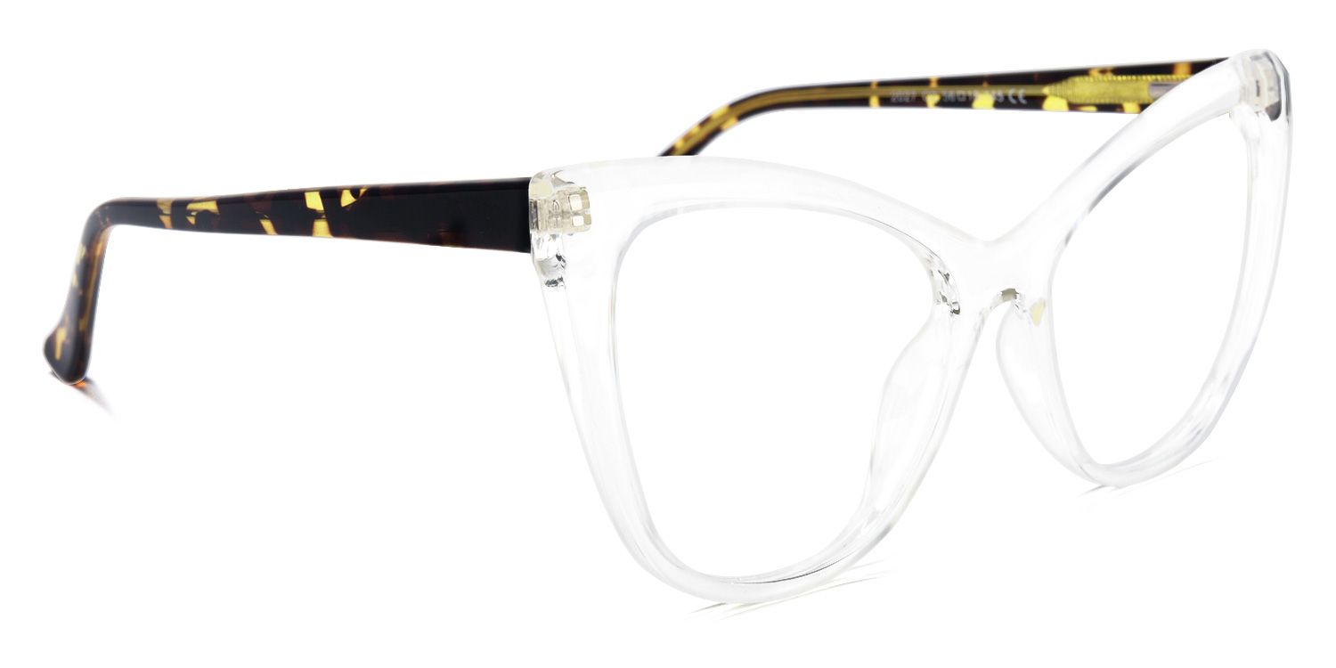 Shelby Cateye Clear Glasses | ZEELOOL UK2