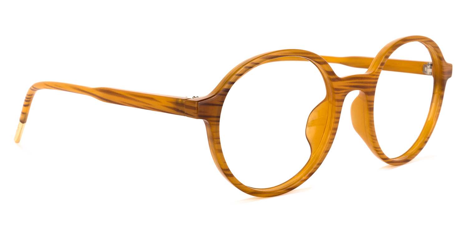 Tomas Round Brown Glasses | ZEELOOL UK2