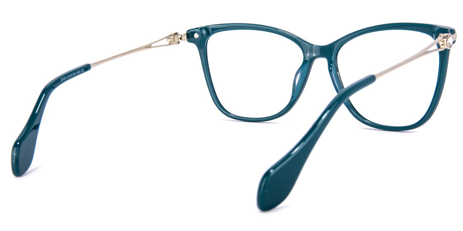 Westley Butterfly Peacock-Green Glasses | ZEELOOL UK4