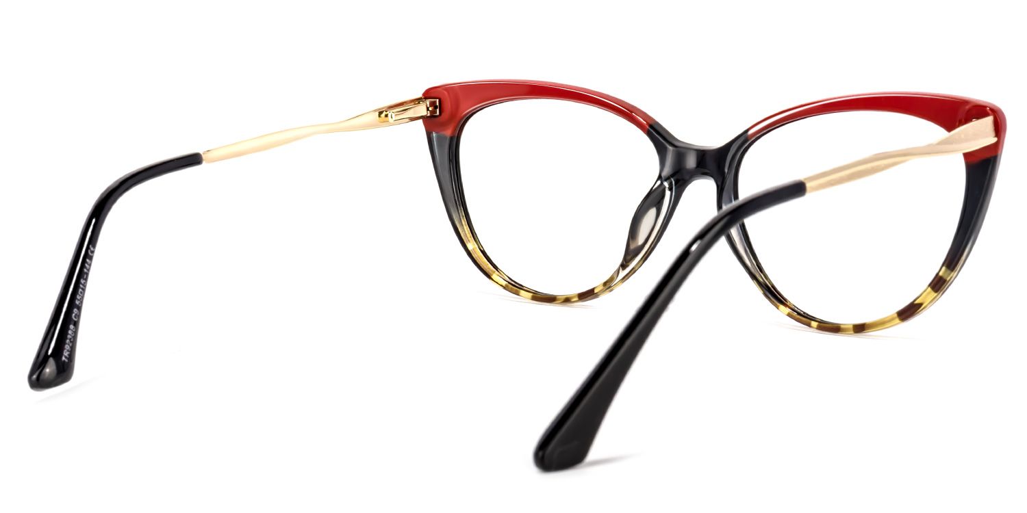 Marcus Cateye Red Glasses | ZEELOOL UK4